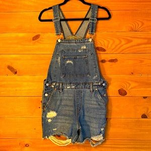 wild fable denim overall shorts